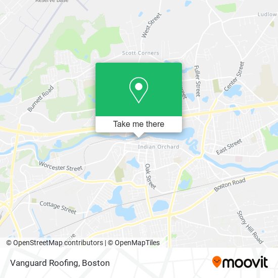 Vanguard Roofing map