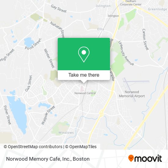 Norwood Memory Cafe, Inc. map
