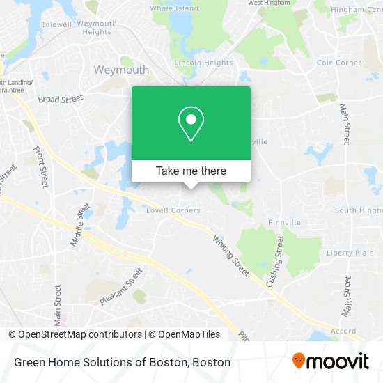 Green Home Solutions of Boston map