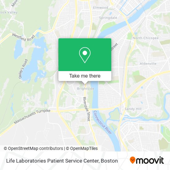 Mapa de Life Laboratories Patient Service Center