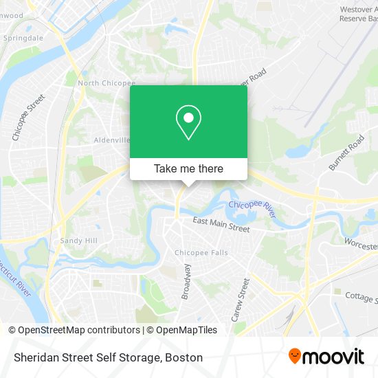 Sheridan Street Self Storage map