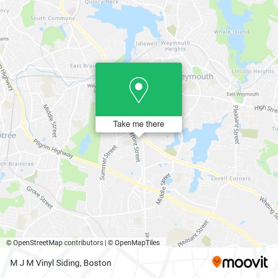 M J M Vinyl Siding map