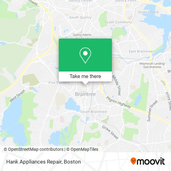 Mapa de Hank Appliances Repair