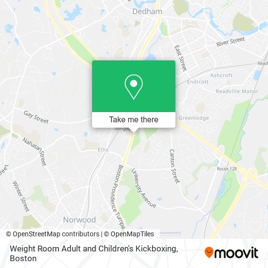 Mapa de Weight Room Adult and Children's Kickboxing