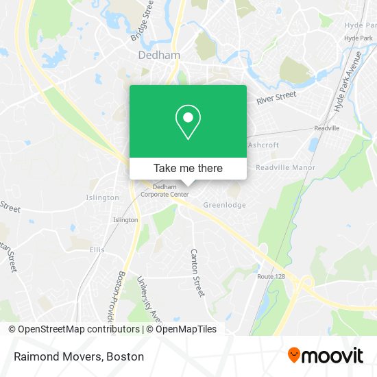 Raimond Movers map