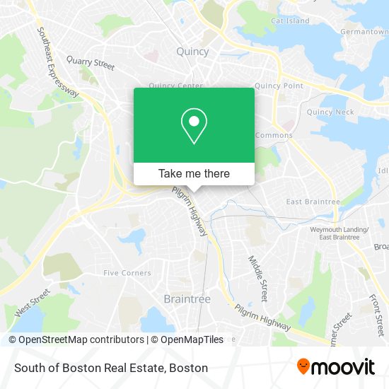 South of Boston Real Estate map