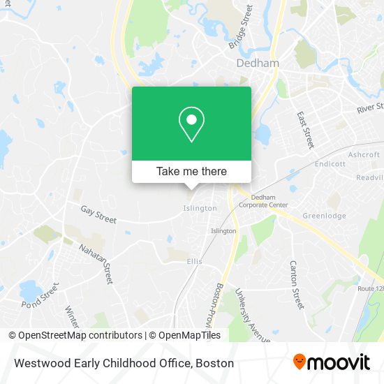 Westwood Early Childhood Office map