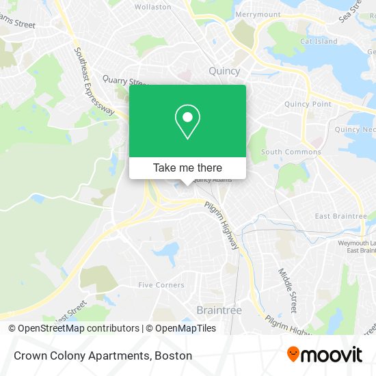 Mapa de Crown Colony Apartments