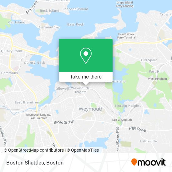 Boston Shuttles map