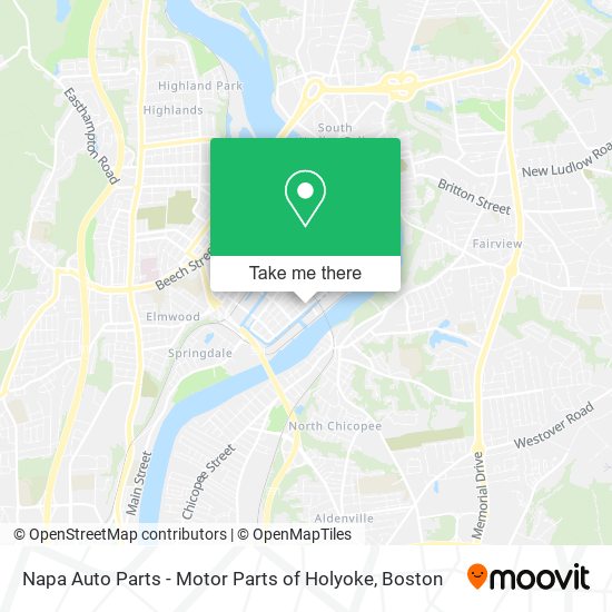 Napa Auto Parts - Motor Parts of Holyoke map