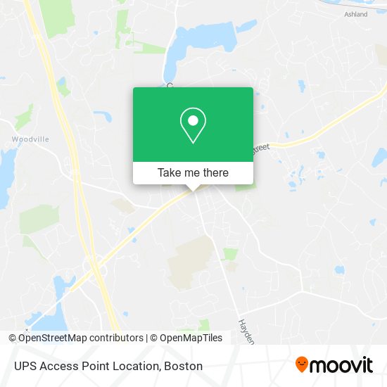 UPS Access Point Location map