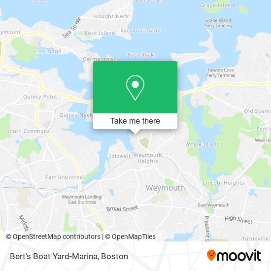 Bert's Boat Yard-Marina map