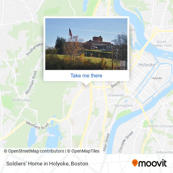 Soldiers' Home in Holyoke map