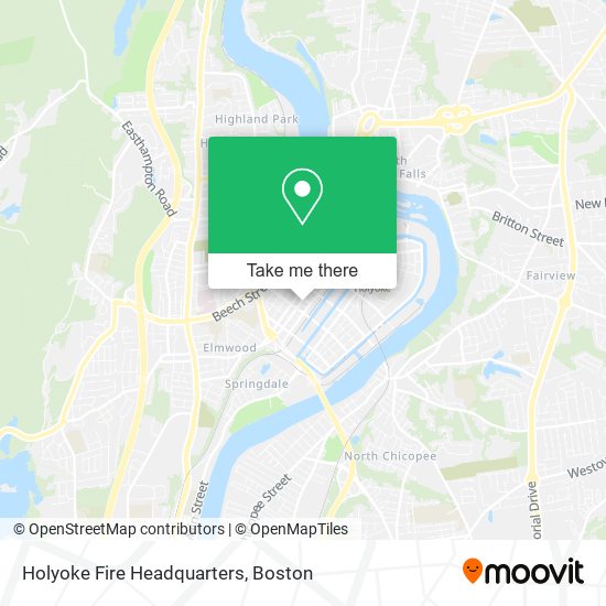 Holyoke Fire Headquarters map