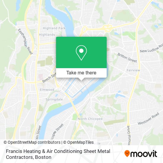 Mapa de Francis Heating & Air Conditioning Sheet Metal Contractors