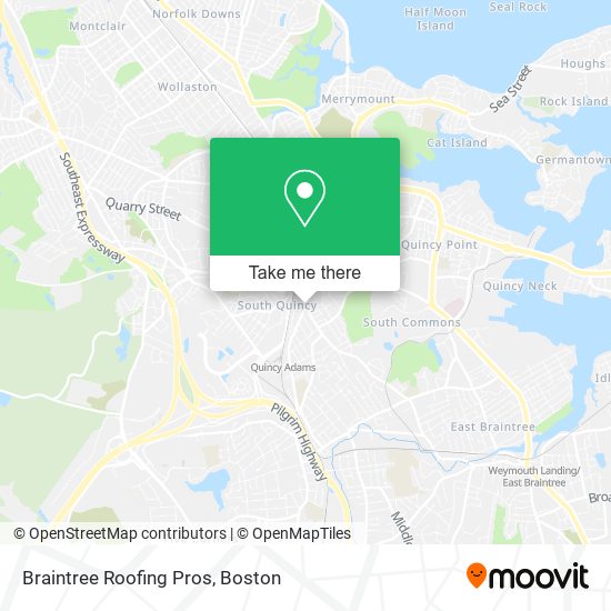 Mapa de Braintree Roofing Pros