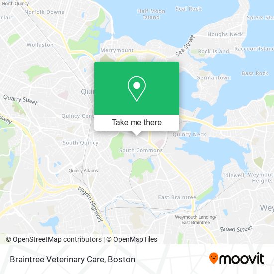 Braintree Veterinary Care map