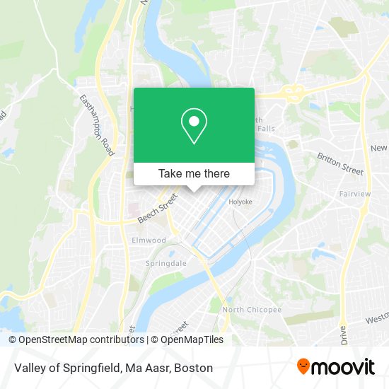 Valley of Springfield, Ma Aasr map