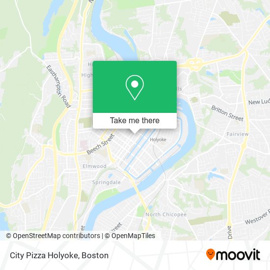 Mapa de City Pizza Holyoke