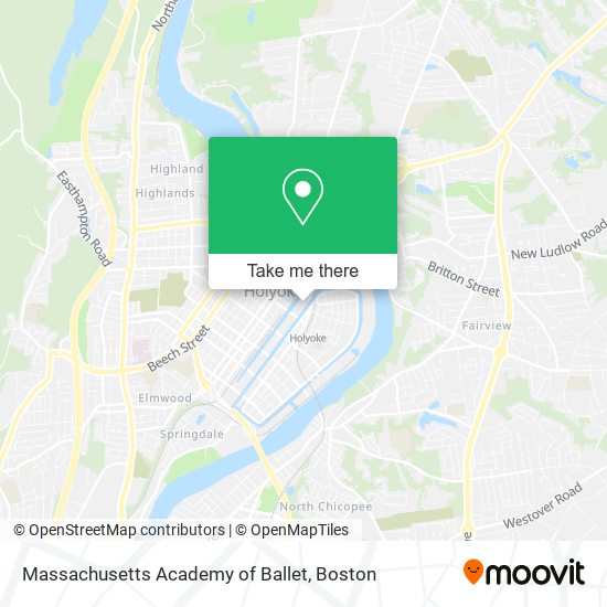 Massachusetts Academy of Ballet map