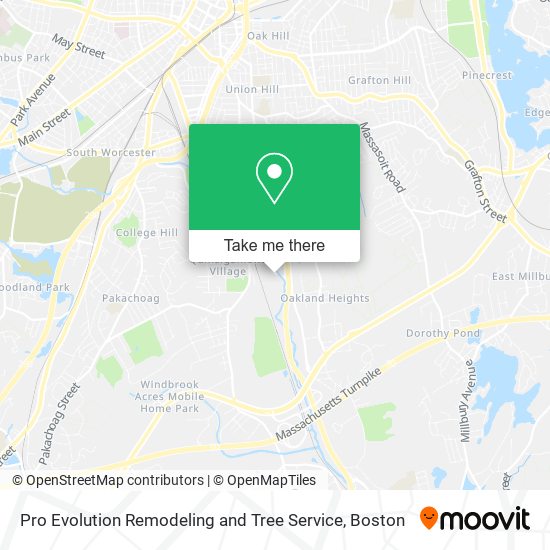 Pro Evolution Remodeling and Tree Service map