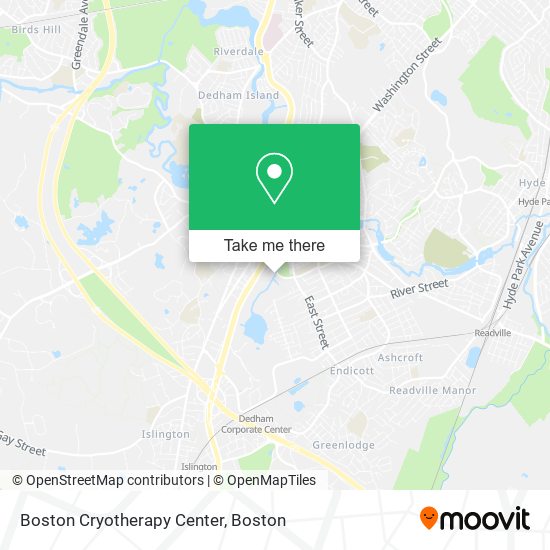 Boston Cryotherapy Center map
