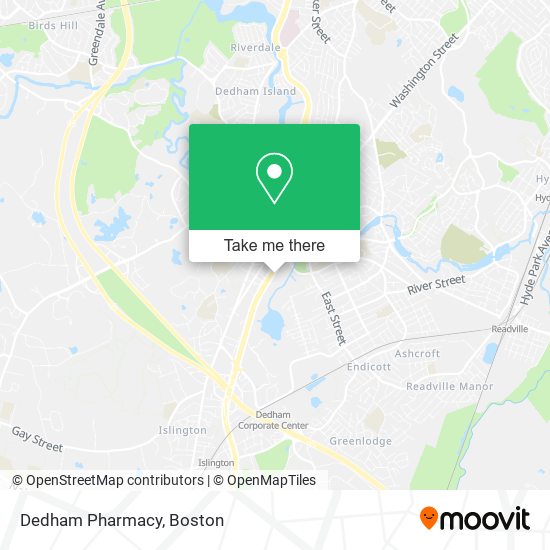 Dedham Pharmacy map