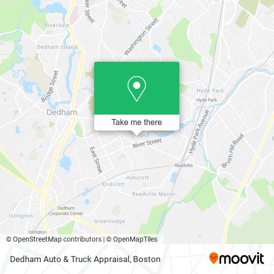 Mapa de Dedham Auto & Truck Appraisal