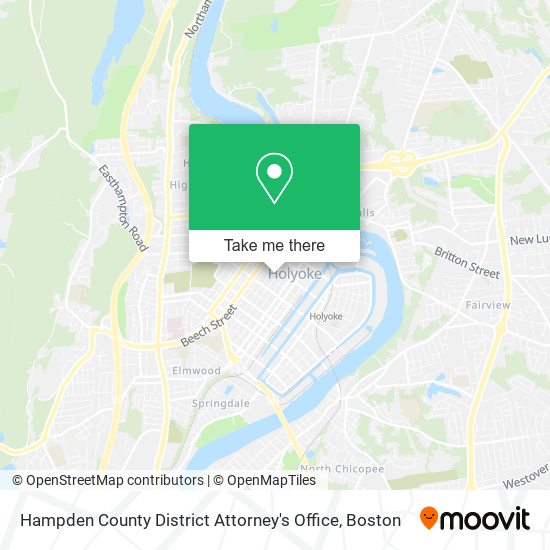 Mapa de Hampden County District Attorney's Office