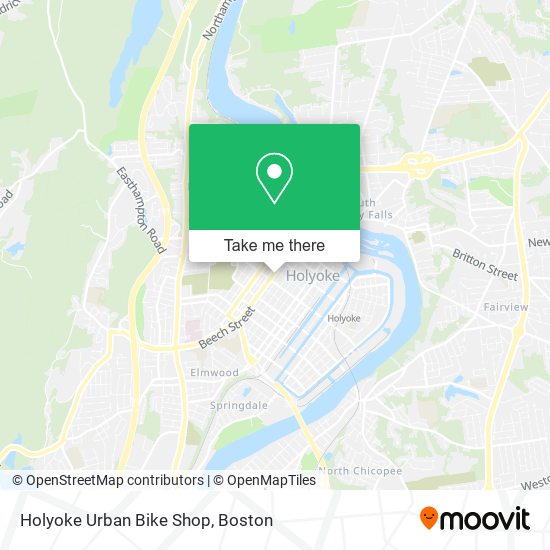 Holyoke Urban Bike Shop map