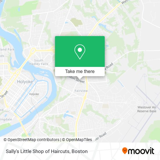 Sally's Little Shop of Haircuts map