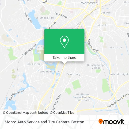 Mapa de Monro Auto Service and Tire Centers