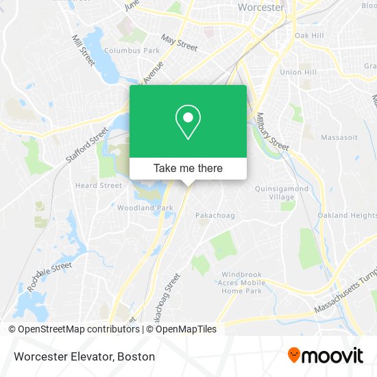 Worcester Elevator map