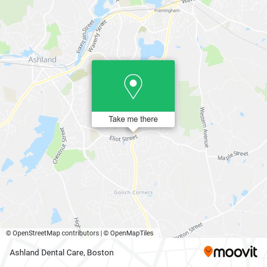 Mapa de Ashland Dental Care