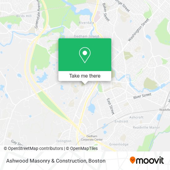 Ashwood Masonry & Construction map