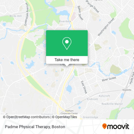 Mapa de Padme Physical Therapy