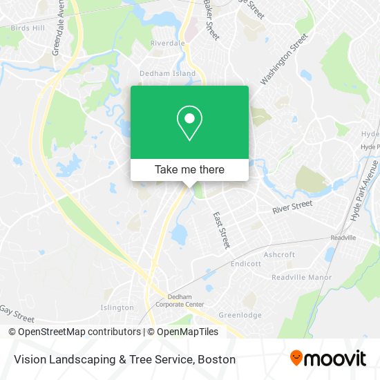 Vision Landscaping & Tree Service map