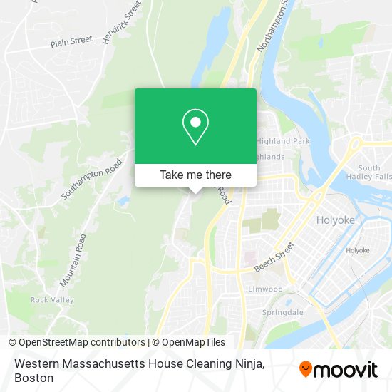 Western Massachusetts House Cleaning Ninja map