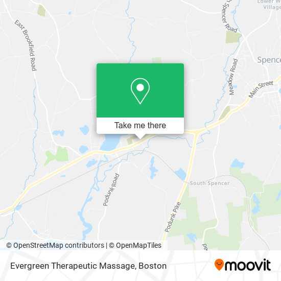 Evergreen Therapeutic Massage map