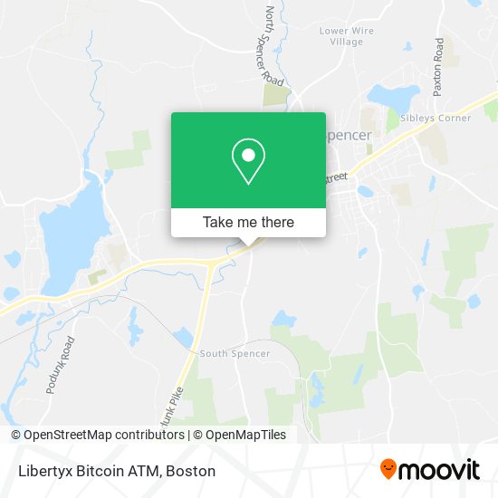 Mapa de Libertyx Bitcoin ATM