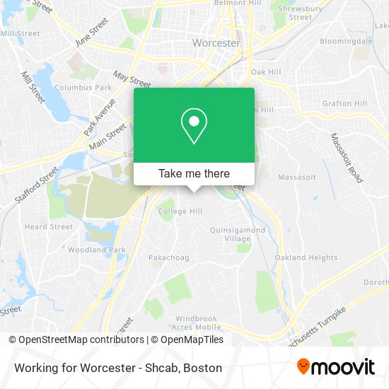 Mapa de Working for Worcester - Shcab