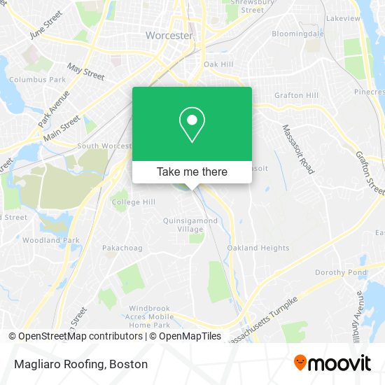 Magliaro Roofing map