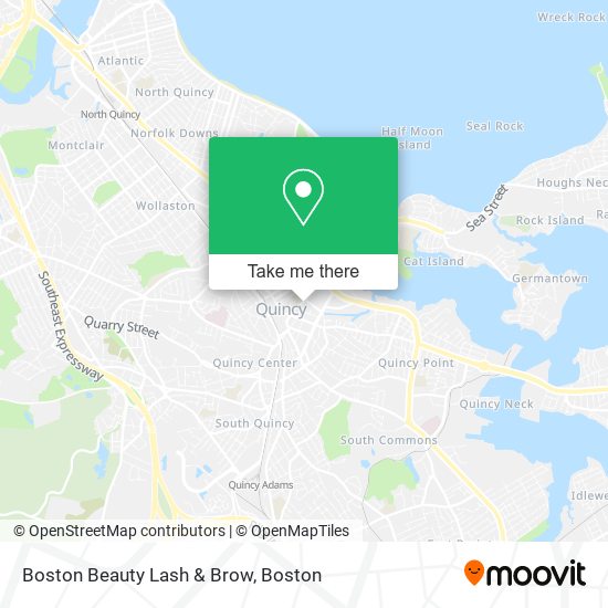Mapa de Boston Beauty Lash & Brow
