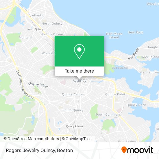 Rogers Jewelry Quincy map