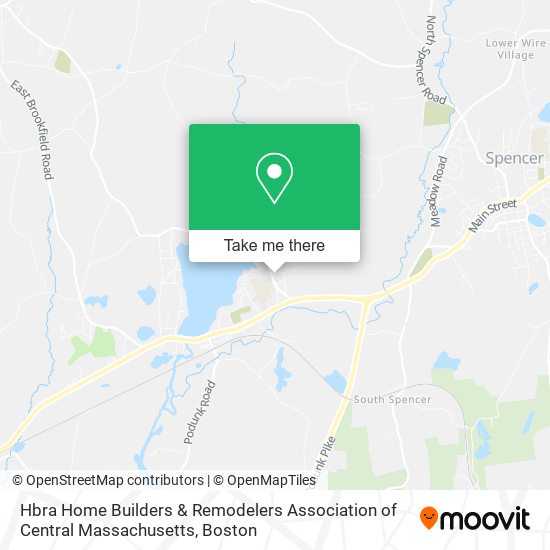 Hbra Home Builders & Remodelers Association of Central Massachusetts map