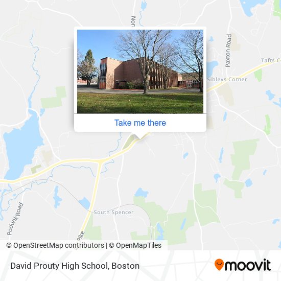 David Prouty High School map