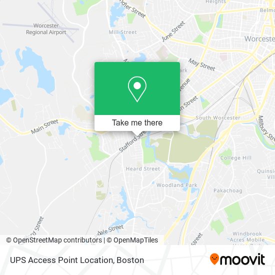 UPS Access Point Location map