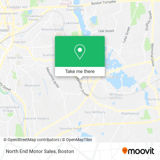 North End Motor Sales map