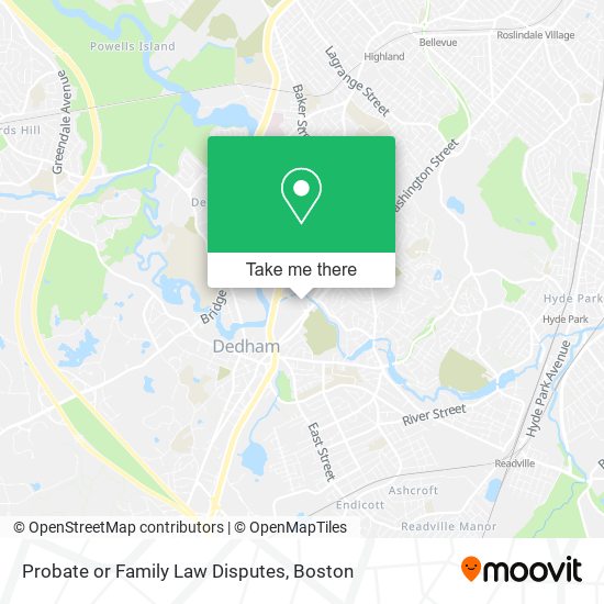 Probate or Family Law Disputes map