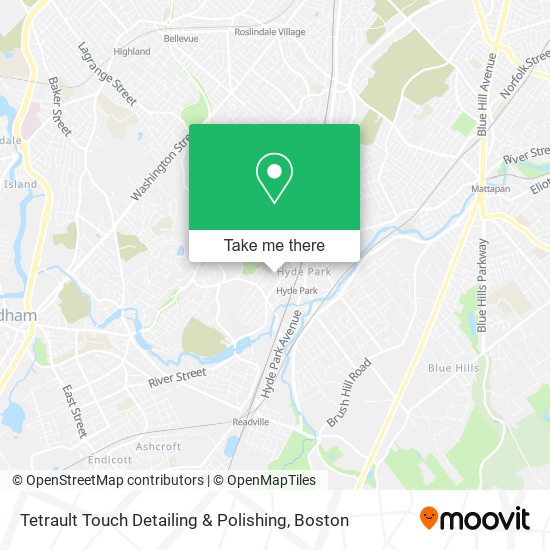 Mapa de Tetrault Touch Detailing & Polishing